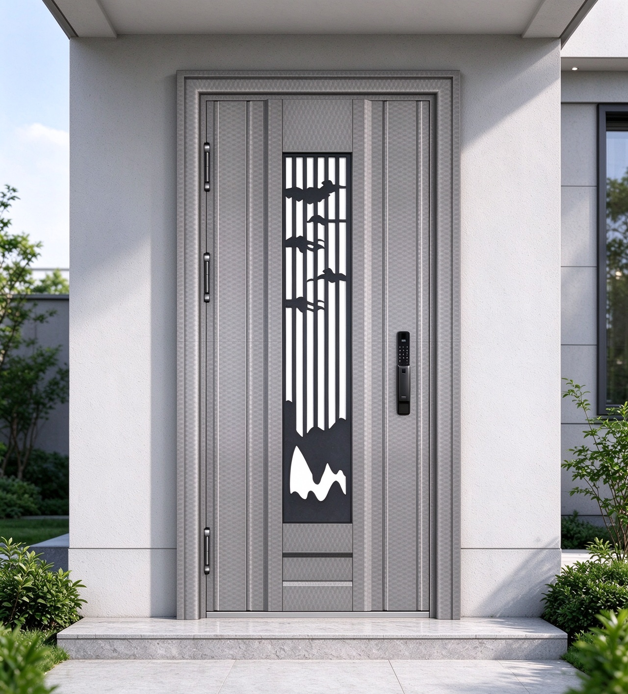 Premium Smart Door Direct From Factory Waterproof Intelligent Entry Door For Exterior Installation
