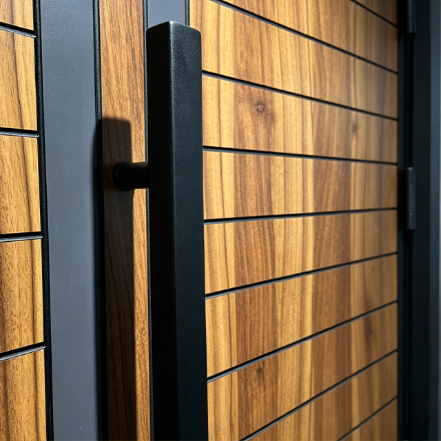 Premium Finish Anti-Prying Steel Security Door Exterior Entry Main Door for Home