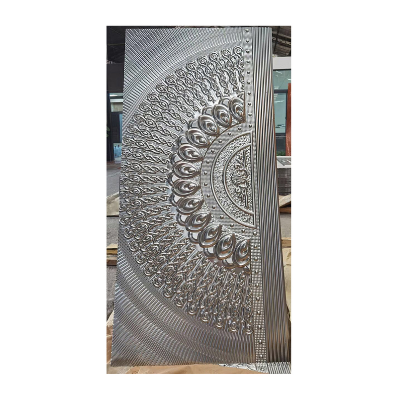 Popular Design Stamp Cold Rolling Metal Steel Door Skin Pattern Mould Galvanized Exterior Steel Door Sheet