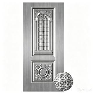 Durable and Stylish Steel Door Skin for Smart Entrance Systems Integrating Modern Design with Heavy-Duty Material Strength for Home Security
