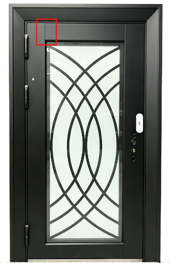 glass security door
