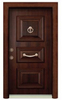 China Factory And Retail Turkey Style Steel Wood Armored Doors Modern Simple Design Security Entrance Door
