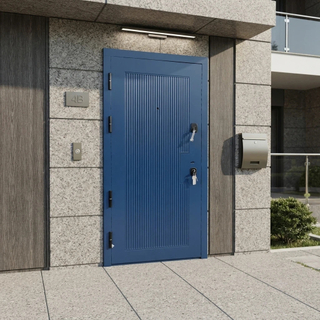 China Supplier New Design Steel Doors Factory Price Exterior Steel Wooden Iron Russia Door