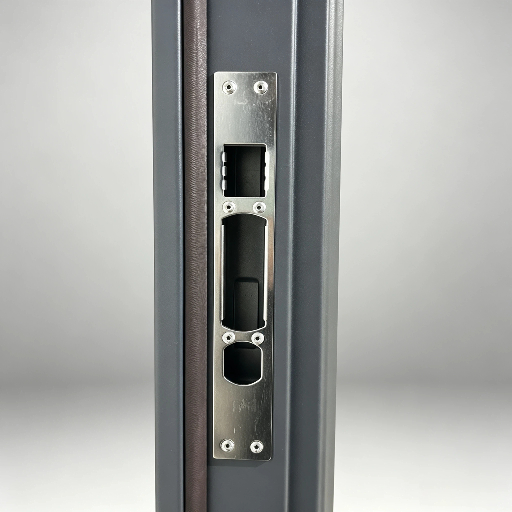High End Cast Aluminum Pivot Door With Beautiful Double Sided Decorative Patterns And Anti Rust Surface Treatment