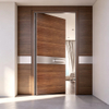 China Factory Wholesale Large Size Pivot Door Custom Finished Heavy‑duty Pivot Entry Door for Villa Building Projects