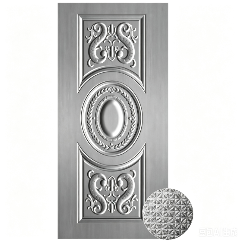 Exquisite Steel Door Skin Finishes Tailored Solutions for Luxury Villa Doors Featuring Robust Protection