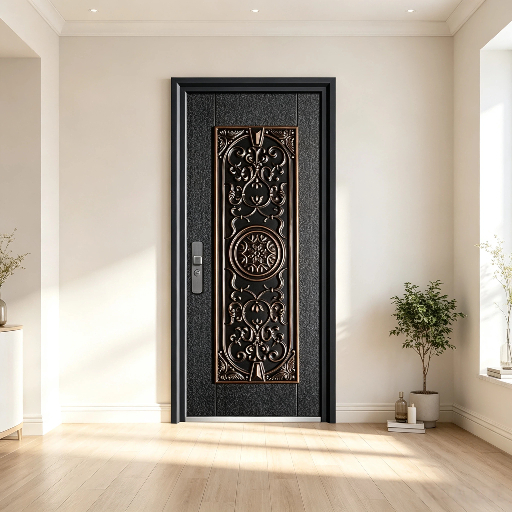 Premium Exterior Heavy Duty Steel Door for Residential House