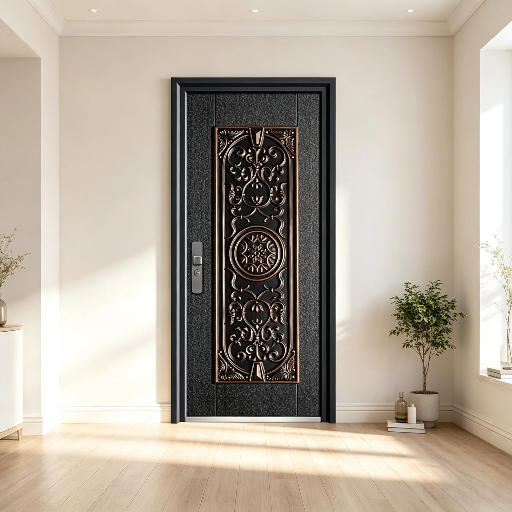 Premium Exterior Heavy Duty Steel Door for Residential House