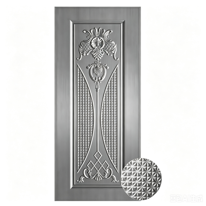 Durable Wrought steel Door Panels for Modern House Main Entrance Security and Elegant Home Decoration