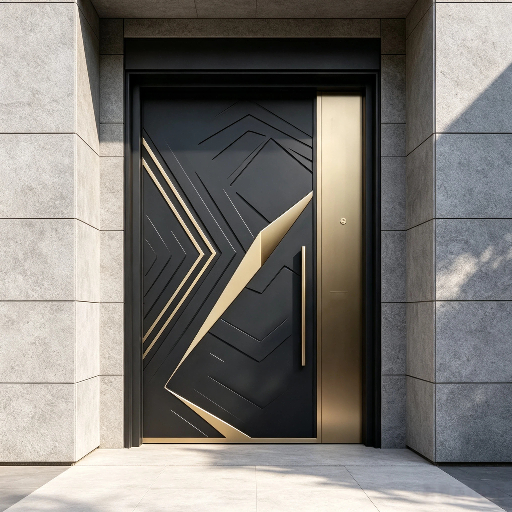Custom Pivot Door Heavy Duty Exterior Entry Door For Residence