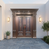 Modern Waterproof Aluminium Villa Door Custom Size Exterior Entrance Main Door with Security Lock for Luxury Private House