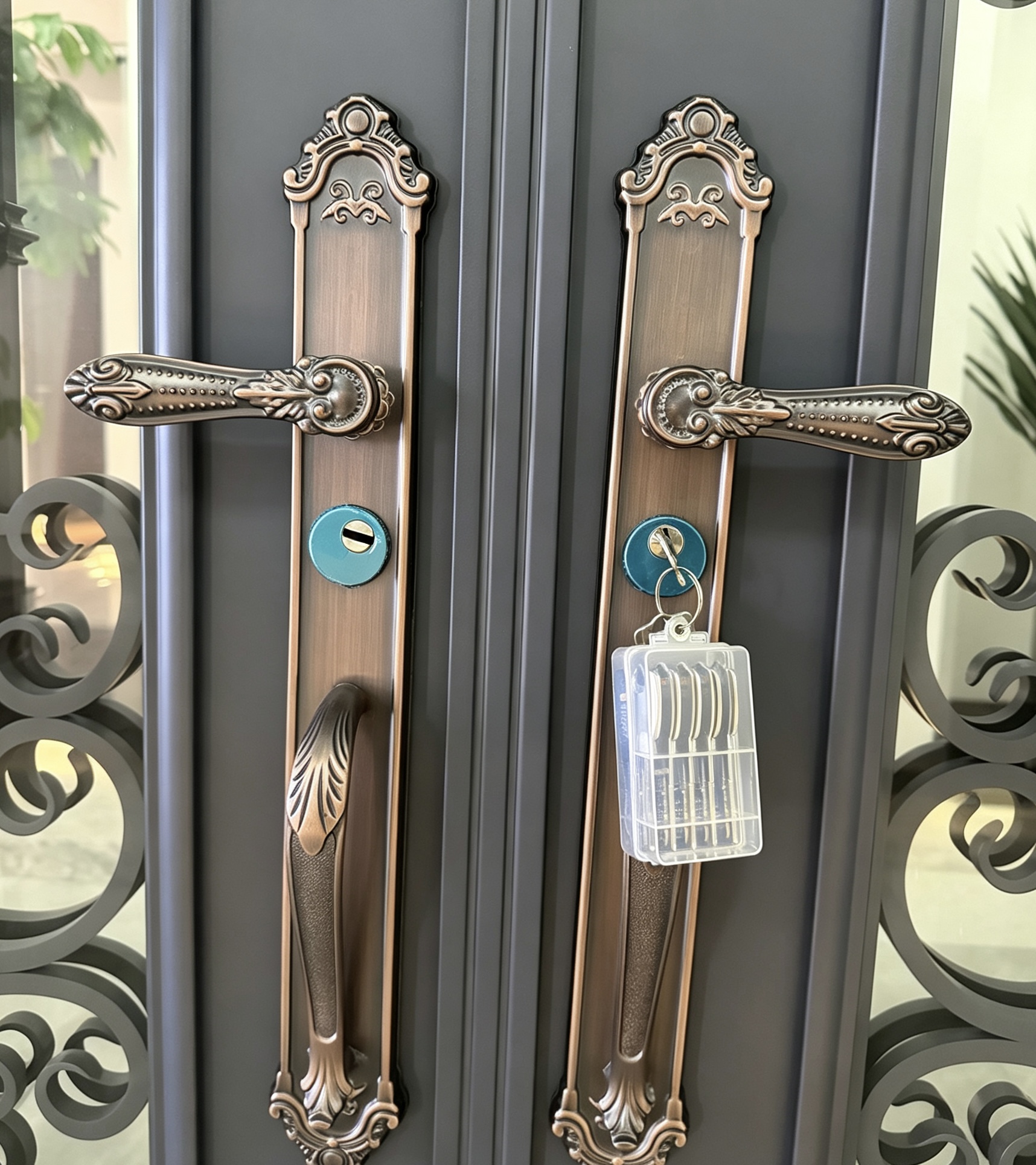 Luxury Modern Villa Door Solid Aluminum Entrance