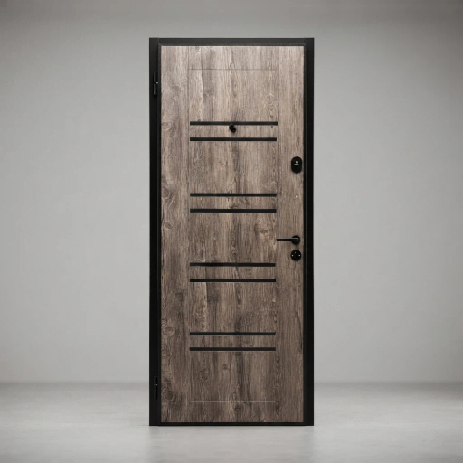 Russia Design Metal Steel Entry Doors Black Metal+MDF Panel Security Doors for Home