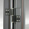 High End Cast Aluminum Pivot Door With Beautiful Double Sided Decorative Patterns And Anti Rust Surface Treatment