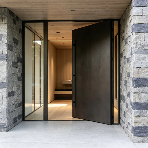 Professional Door Factory Supply Large Pivot Door Custom Villa Exterior Pivot Entrance Door Wholesale High‑security Pivot Front Door For Building Projects