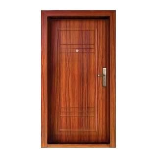 Hot Sale Custom Exterior Main Security Door Design Safety Metal Steel Front Customize Entrance Security Steel Door