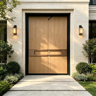 Luxury Security Smart Door Featuring Steel Construction and Keyless Entry Technology