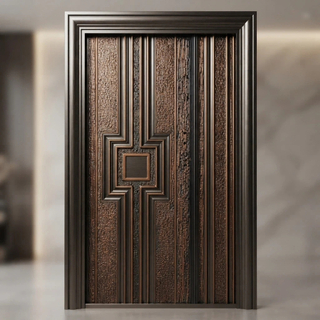 Professional Steel Door Factory and Aluminum Cast Main Door Manufacturer Offering Custom Security Entrance Doors with Powder Coating