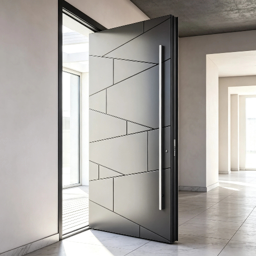 Large Size Exterior Pivot Door Factory Custom Service Modern Design Pivot Entrance Door Wholesale Durable Pivot Front Door For House