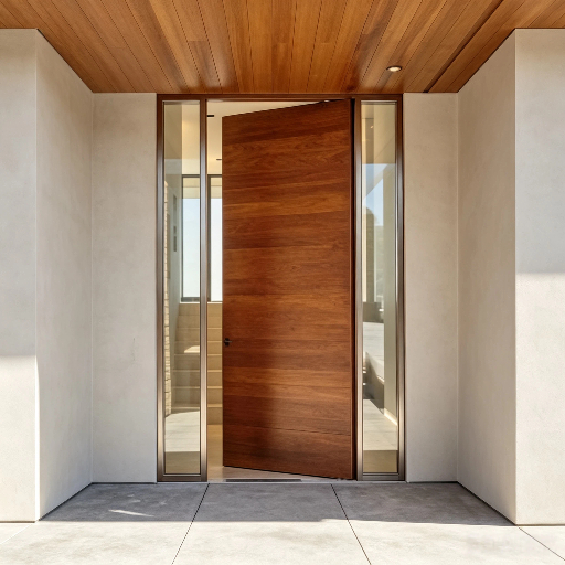 China Door Factory Produce Modern Pivot Front Door Custom Big Size Pivot Entrance Door Wholesale Durable Weather Resistant Pivot Door For Home Projects