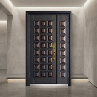 China Factory Manufacturing Aluminum Cast Main Doors and Steel Security Doors for Residential Commercial