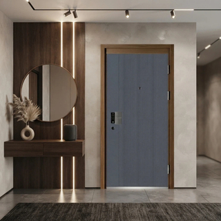 China Professional Steel Door Factory Manufacturing Smart Front Doors Security Main Doors with OEM Service