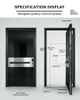 Heavy Duty Oversized Pivoting Front Door Pivot Door Systems with Smart Lock Security for Modern Villas