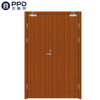 FPL-H5019 Wood Pattern Emergency Double Leaf Fire Rated Steel Door
