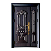 Newest Design Luxury Modern House Aluminium Cast Steel Door Bullet Proof Steel Door