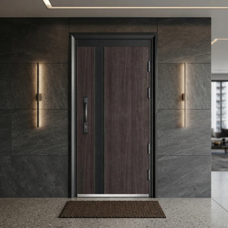 High Quality Steel Security Door with Smart Digital Lock System Providing Reliable Protection