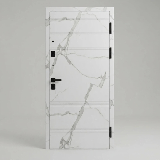 Anti-Theft Steel Security Door Decorative Russia Steel Front and MDF Back Security Door