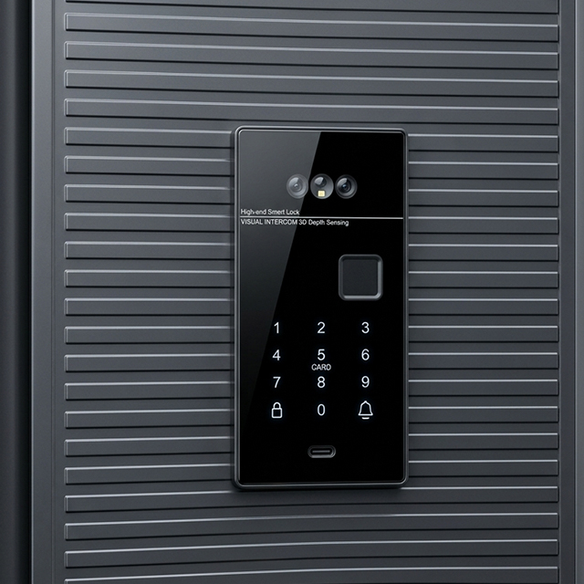 Factory Direct Sale Smart Security Steel Door Modern Design for Home