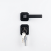 Russia Design Metal Steel Entry Doors Black Metal and Front Wood Security Doors for Home