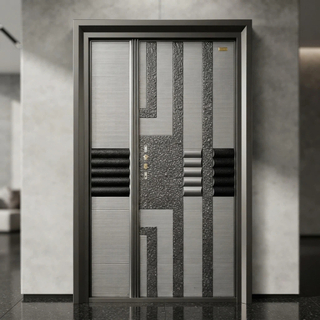 Factory Direct Aluminum Cast Door Supplier Offering Modern Steel Security Main Entrance Doors