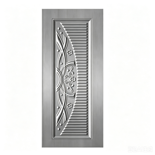 Premium Exterior Steel Door Panels Rust Proof Metal Skins for Modern House Front Entrances