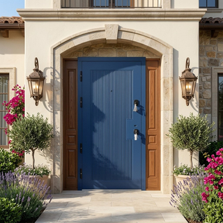 China Supplier New Design Steel Doors Factory Price Exterior Steel Wooden Iron Russia Door