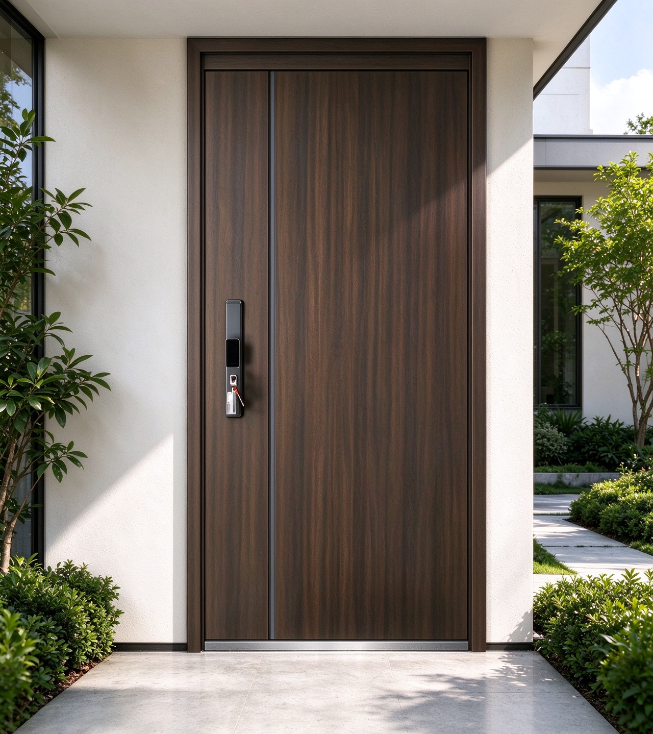 Custom Smart Door With Fingerprint Password Lock High Security Entry Door From China Factory