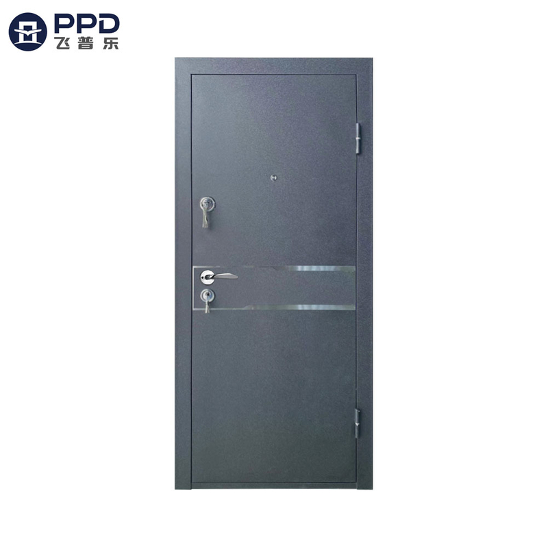 Popular Design Mould Pressing Exterior Security Steel Front Door Russian Style Project Exterior Steel Entrance Door
