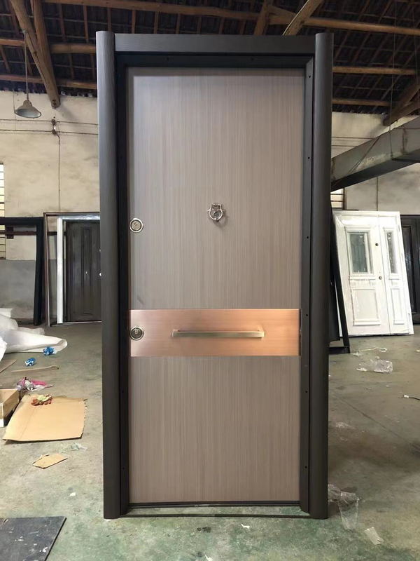 New Design Steel Wooden Turkish Doors Residential House Entry Doors