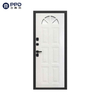 Factory Exterior Luxury Black Steel Main Entrance Door Metal Security Steel Wood Armored Russian Door for Home
