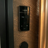 Custom Textured Aluminum Pivot Door with Art Gold Handle Intelligent Visual Smart Lock Premium Security Main Front Door for Luxury Villas