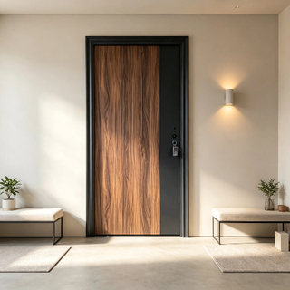 Premium Weatherproof Front Entrance Steel Door Factory Direct