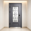 Luxury European Decorative Glass Security Steel Door Durable Entry Glass Door Wholesale Manufacturer for Villa Outdoor Installation