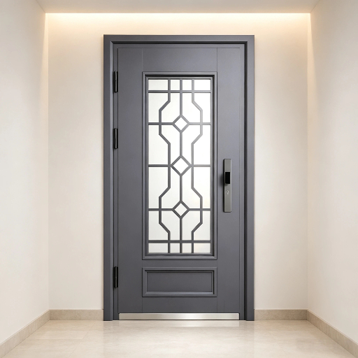 Luxury European Decorative Glass Security Steel Door Durable Entry Glass Door Wholesale Manufacturer for Villa Outdoor Installation