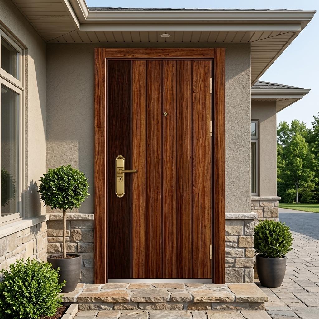 Premium Residential Steel Door for Enhanced Security and Modern Design Perfect for Front House