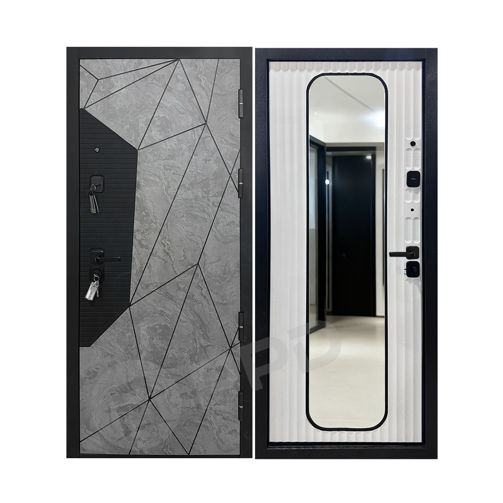 Premium Steel Russia Door Noise Reduction Front Entrance Russia Door Stable Structure For Urban Luxury Homes