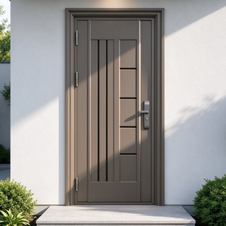 China Factory Supply Steel Door Sturdy Metal Security Steel Door Custom Size Available for Hotel and Private Homes