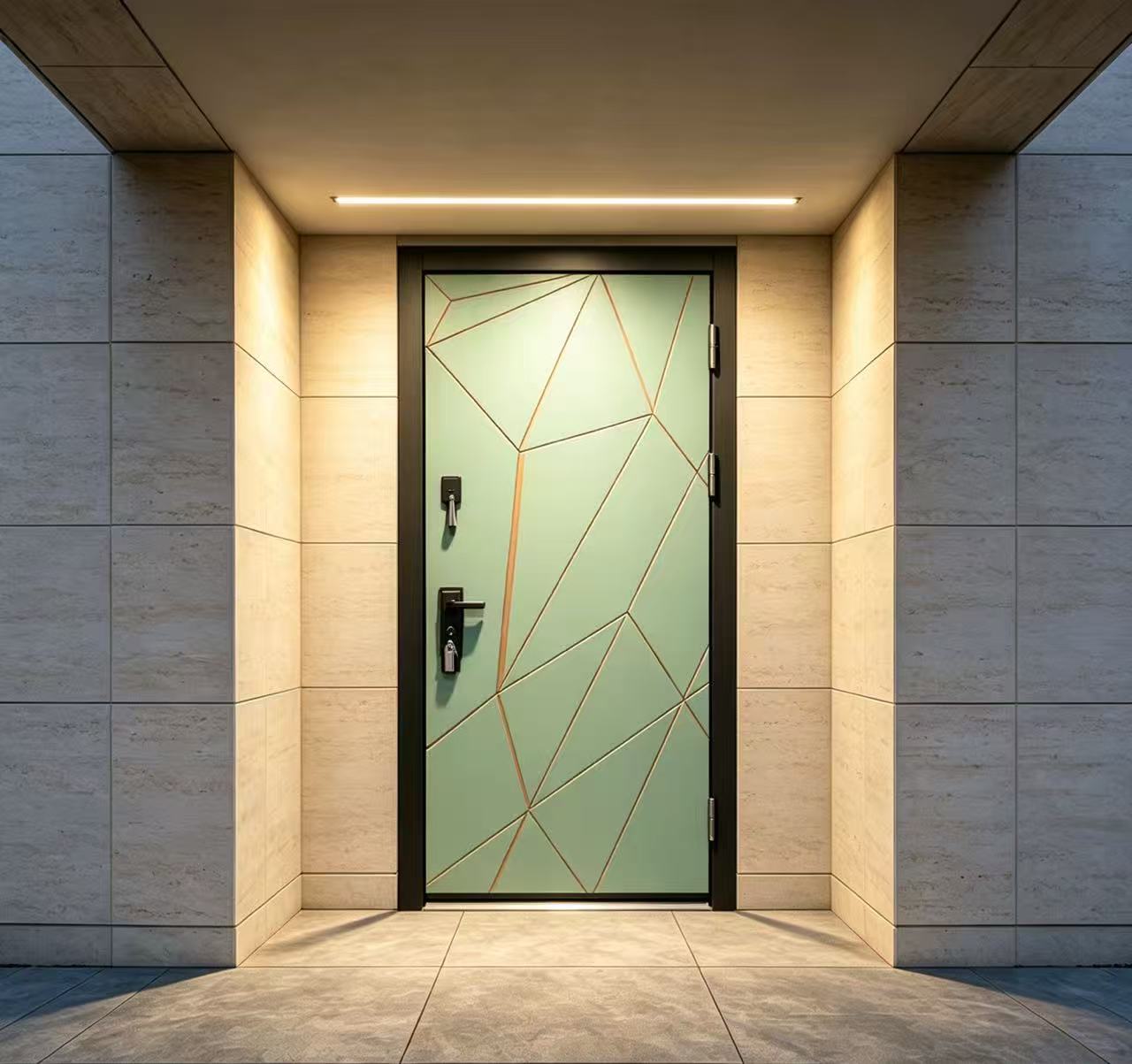 Custom Russian Style Metal Entrance Door Steel Security Front Door Villa